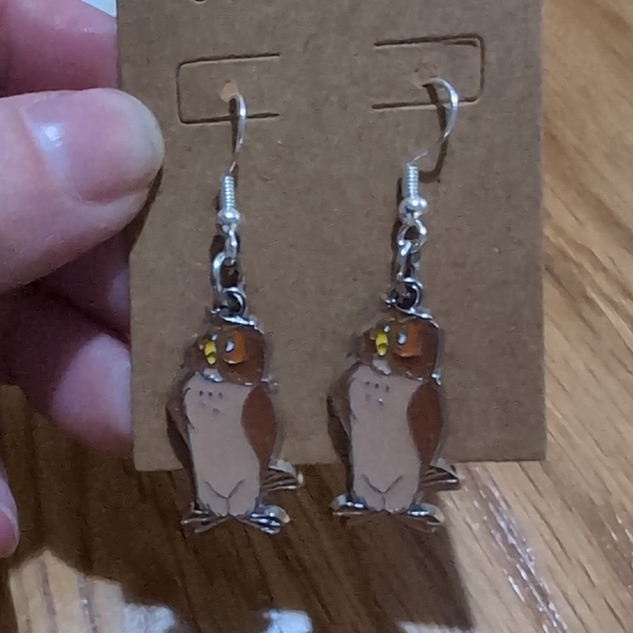 Hand Crafted Jewelry - Disney Owl Dangle Earrings